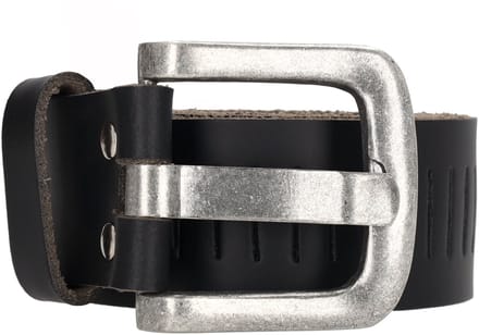 Hide & Stitches Frisco Lederen Heren Riem - 4 cm - maat 105 - Zwart