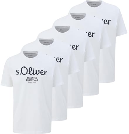 s.Oliver Heren t-shirt 5 pack Basic
