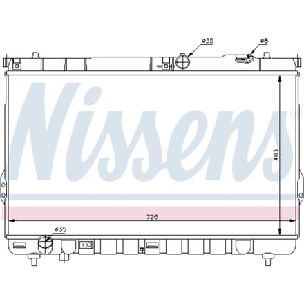 Radiator, motorkoeling NISSENS 67031