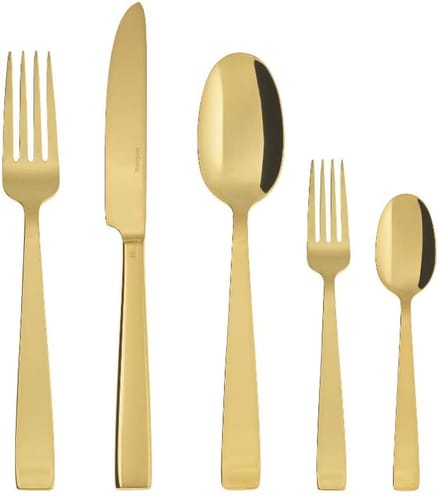 Sambonet Bestekset Flat - Goud - 30 delig / 6 personen