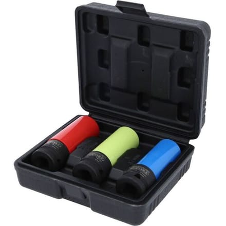 KS TOOLS 1/2" Alu-velgen krachtdoppenset robuust 3-delig - 515.1070