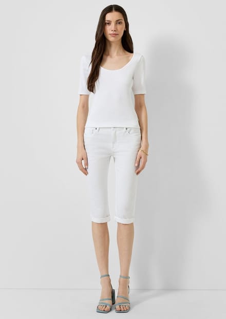 Q/S designed by - Dames broek - Maat 42 - Vrouwen - wit - voering