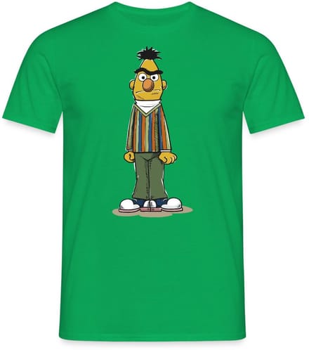 Sesamstraat Bert Pose T-Shirt Heren