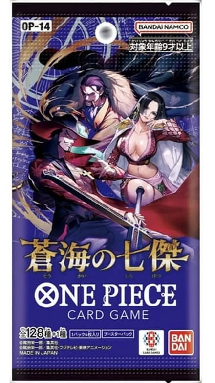 One Piece Card Game OP-14 The Azure Seven Booster Packs Japans Sealed