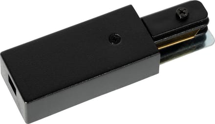 QAZQA Voeding rail zwart 1-fase - Iconic
