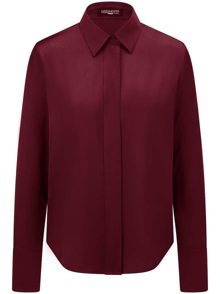 Blouse in zijdemix Van Fadenmeister Berlin rood