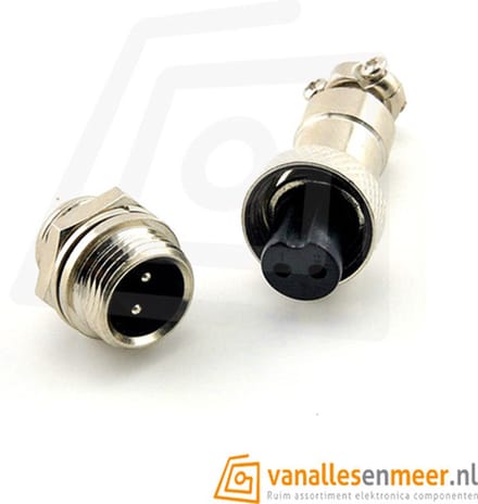 GX12-2 CONNECTOR, 2 PINS
