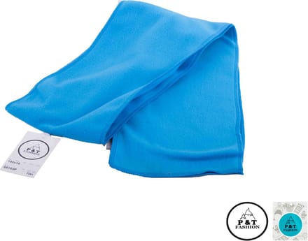 P&T Kinder Sjaal - Micro Fleece - Zeeblauw - 140 x 16 cm