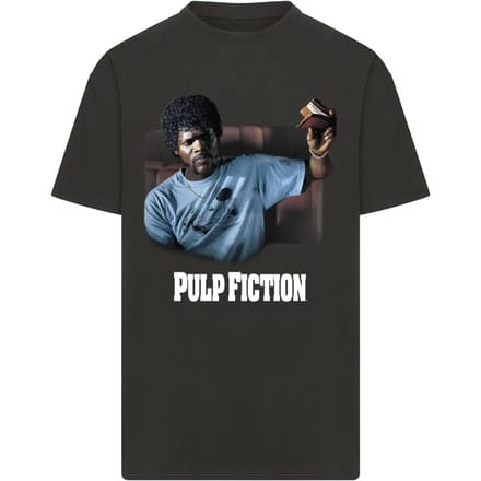 Merchcode Pulp Fiction - Wallet Oversize Heren Tshirt - S - Zwart