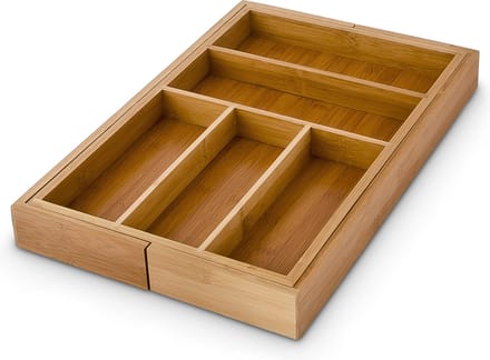Verstelbare bestekbak - Bambus - 29 - 45 cm