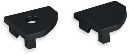 End caps zwart voor ledstrip profiel Tarenta