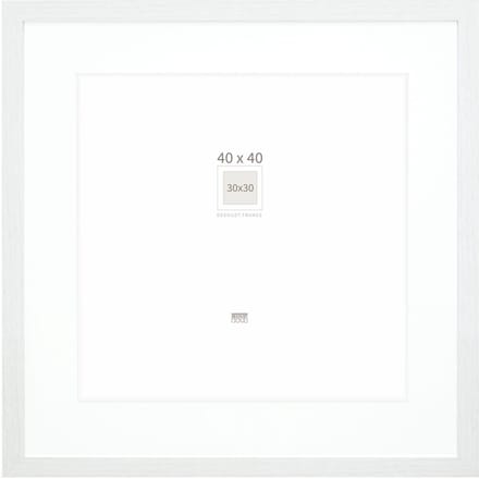Deknudt Frames fotolijst - wit met passe-partout - 30x30 / 40x40 cm