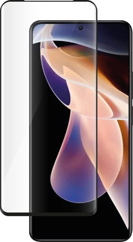Bigben Connected, Screenprotector geschikt voor Xiaomi Redmi Note 11 Pro - Anti-Fingerprint 2.5D, Transparant zwart