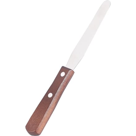 Harsspatel Metaal Hars Mengmes Applicator Houten Handvat Ontharingsgereedschap white