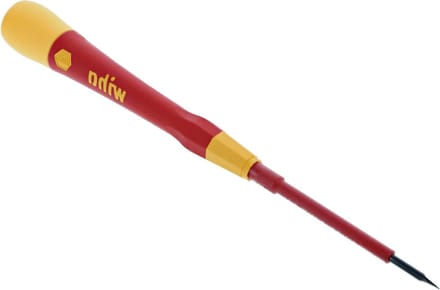 Geïsoleerde Schroevendraaier - Isolatieschroevendraaier VDE - Veilig Klussen - Slagvast Handvat - 16 cm - Rood