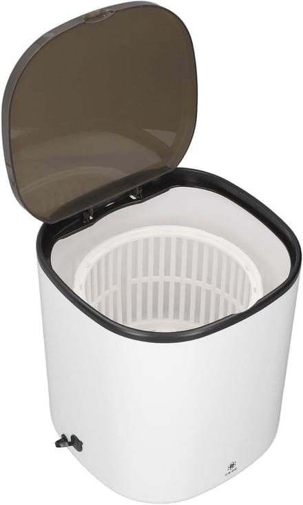 Mini-wasmachine, centrifugale wasmodus, met de hand gesimuleerd, 4,5 l, mini-wasmachine met afvoermand voor de woning, EU-stekker
