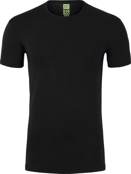 ALAN RED T-shirt Bilbao bamboo (1-pack) - O-hals stretch - zwart