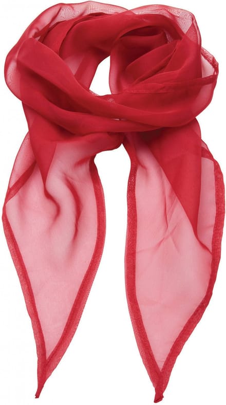 Premier Ladies Chiffon Scarf PR740 - Red - One size