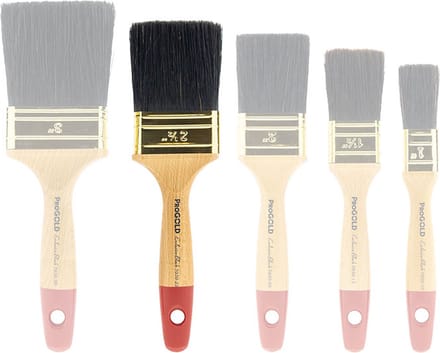 ProGold Exclusive Black Platte Kwast - Serie 7050 Maat 2,5 Inch
