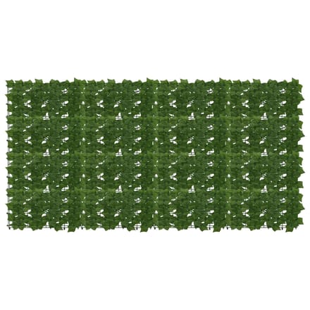 vidaXL - Balkonscherm - met - bladeren - Groen - 200 - x - 100 - cm