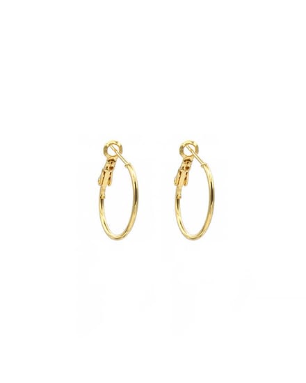 Mint15 Oorringen 'Classic Hoops' 20mm - Goudkleur - 1 paar