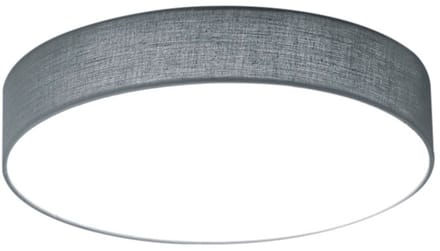 LED Plafondlamp - Plafondverlichting - Trion Lanago - 11W - Warm Wit 3000K - Rond - Mat Grijs - Aluminium
