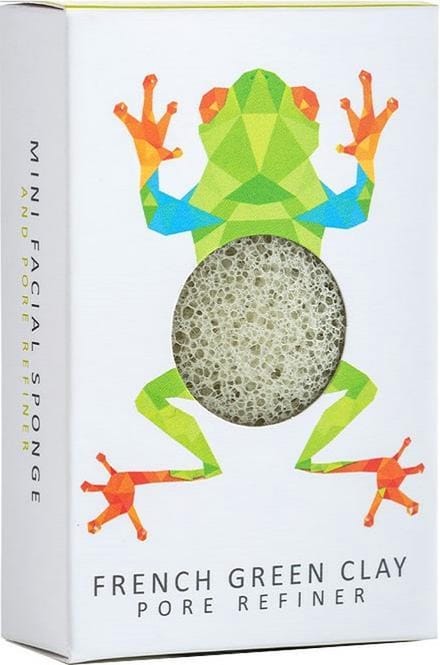 The Konjac Sponge Company - Rainforest Tree Frog French Green Clay - UpNature - Konjac Spons