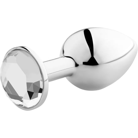 Rimba - Buttplug Klein Met Wit Kristal 3 x 7.3 cm