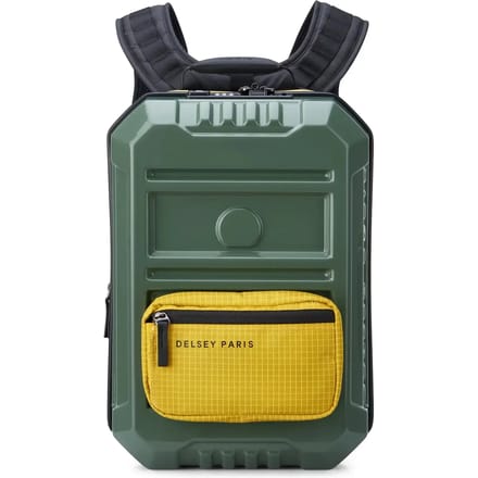 DELSEY PARIS Rugzak Rempart Expandable Hybrid Backpack 22L Army Donkergroen