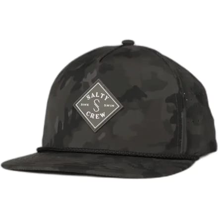 Salty Crew Long Range Snapback Cap camouflage