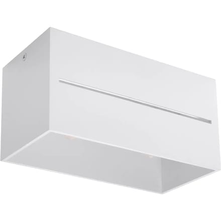 Sollux Lighting Plafondlamp Lobo - G9 - wit - aluminium - 10x20x10cm