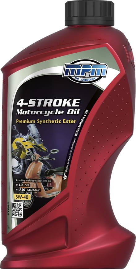 MPM 4Takt Motorfiets motorolie 5W40 jaso ma2 - 1 liter