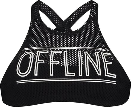 Hunkemöller Croptop Offline - Zwart/ Wit - Maat L