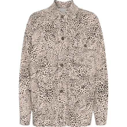 Denim jack Loose fit Abstract Leopard