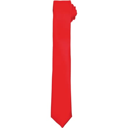Premier Unisex Slanke Stropdas Volwassenen (Rood)