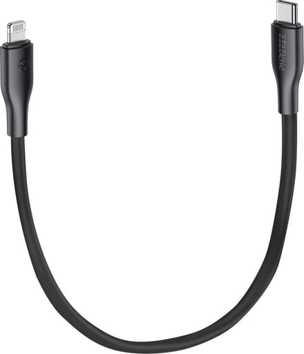 Laadsnoer geschikt voor iPhone - 30cm oplader met geschikt voor Lightning naar usb C kabel - Kort