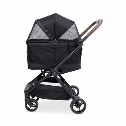 Wonderfold Bella Dierenbuggy - Inklapbaar - Grafietzwart (Draagvermogen tot 13kg)