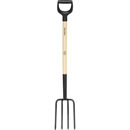 Fiskars Solid Spitvork Met Houten Steel