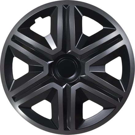 NRM ACTION - wieldoppen 15" - Set van 4 stuks - zwart / grafiet