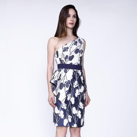 Jacquard Flower Bustier -jurk