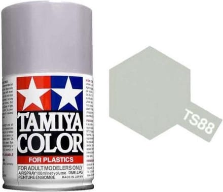 Tamiya Hobbyverf Acrylverf - TS-88 Titanium Silver - Satin - Acryl Spray - Verf spuitbus - 100 ml