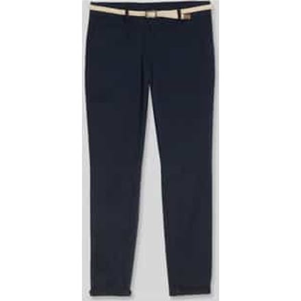 Tom Tailor - Slim fit chino met riem - Maat 38/32 - sky captain blue