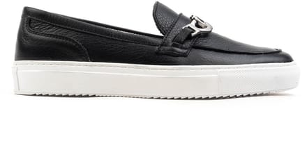 Omnio alfa loafers dames zwart leer