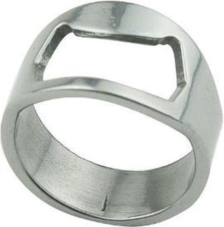 Ring Bieropener Flessenopener | Zilverkleurig