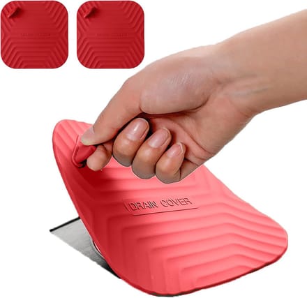 Vierkante Siliconen Doucheafvoer Plug - Set van 2, 15cm, Waterdicht en Onderhoudsvriendelijk