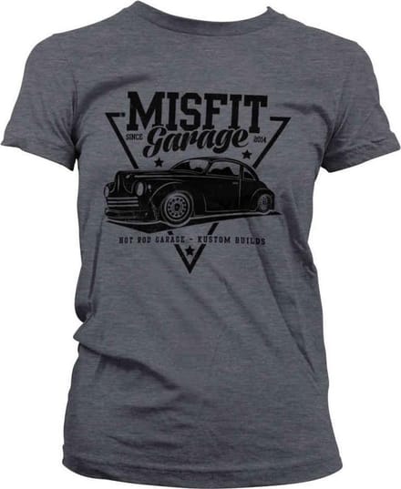 Misfit Garage Dames Tshirt -S- Since 2014 Grijs