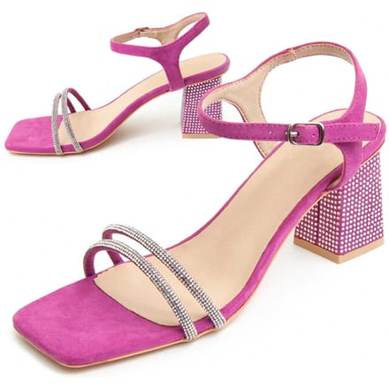 Montevita Heel Sandal Sanndarey10 In Fuchsia