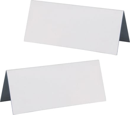 Santex naamkaartjes/plaatskaartjes - Bruiloft - mat wit - 20x stuks - 7 x 3 cm