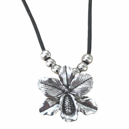 Ketting-Malika-Bloem-Metaal-Verstelbaar - Charme Bijoux