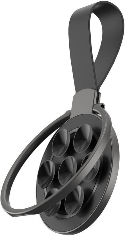 Rixus RXPH60B Silicone Magnetic Ring Holder Black
